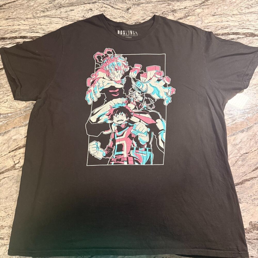 Boxlunch Men's T-Shirt Short Sleeve Tee - BLACK - XXL